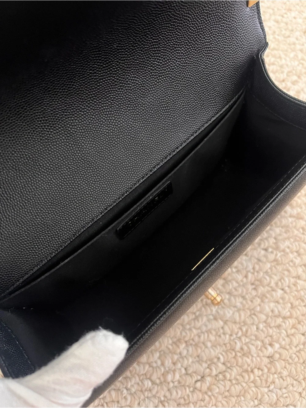 Chanel Caviar Black Medium Boy Bag with Antique Gold Hardware